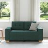 vidaXL Divano Divanetto Verde Scuro 160x77x82 cm in Tessuto