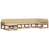 vidaXL Set di divani da esterno con cuscino 21 pcs Naturale e Beige