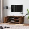 vidaXL Mobile TV con Ante Rovere Fumo 102x35x45 cm Legno Multistrato