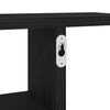 vidaXL Mensole da Parete 2pz Rovere Nero 38x12x38 cm in Truciolato