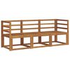 vidaXL Set di divani da esterno 3 pcs Grigio Naturale e Chiaro