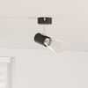 vidaXL Faretto da soffitto Nero 6.5 x 6 x 11.5 cm Acciaio