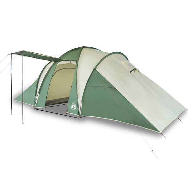 vidaXL Tenda da Campeggio a Cupola per 6 Persone Verde Impermeabile