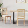 vidaXL Sedie da pranzo 2 pcs Naturale 50 x 52,5 x 91 cm