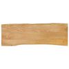 vidaXL Piano Tavolo 110x40x2,5 cm Bordi Vivi in Legno Massello Mango