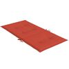 vidaXL Cuscini Sedia Schiena Bassa 4 pz Rosso M&eacute;lange 100x50x4 Tessuto