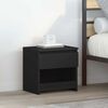 vidaXL Comodino Nero 40x30x39 cm in Legno Multistrato
