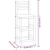 vidaXL Sgabelli da Bar 6 pz in Legno Massello di Acacia