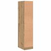 vidaXL Mobiletto da Farmacia Artigianale Rovere 30x41x144,5 cm Legno Agglomerato