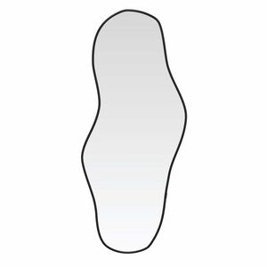 vidaXL Specchio da Parete Nero 60x25 cm