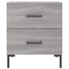 vidaXL Comodini 2 pz Grigio Sonoma 40x35x47,5 cm in Legno Multistrato