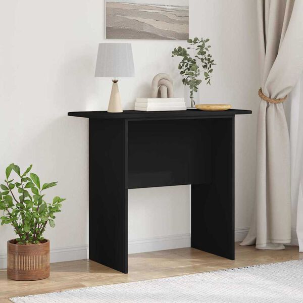 vidaXL Tavolo consolle Nero 93 x 40 x 75 cm Legno multistrato