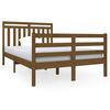 vidaXL Giroletto senza Materasso Ambra Small Double in Legno Massello