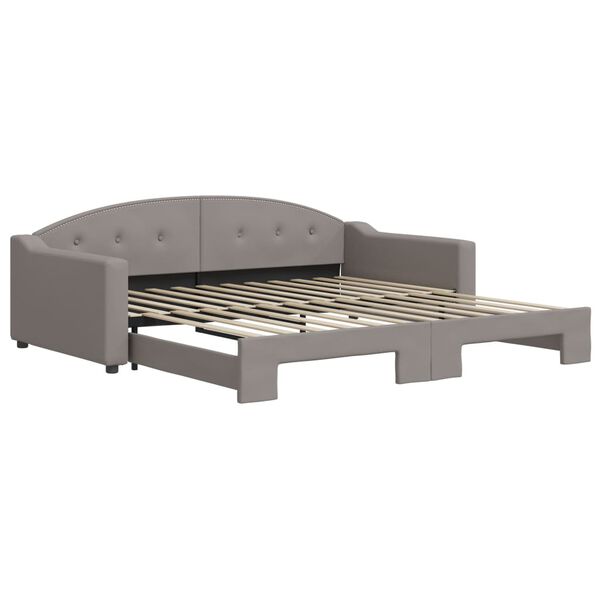 vidaXL Divano Letto con Letto Estraibile Tortora 100x200 cm in Tessuto