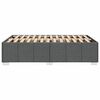 vidaXL Giroletto senza Materasso Grigio Scuro 120x200 cm Tessuto