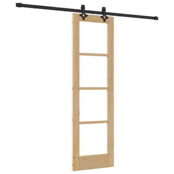 vidaXL Porta scorrevole Naturale 61 x 198,5 cm
