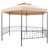 vidaXL Gazebo Padiglione Tenda da Giardino 323x265 cm