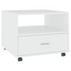 vidaXL Tavolino da Salotto Bianco 55x55x40 cm in Legno Multistrato