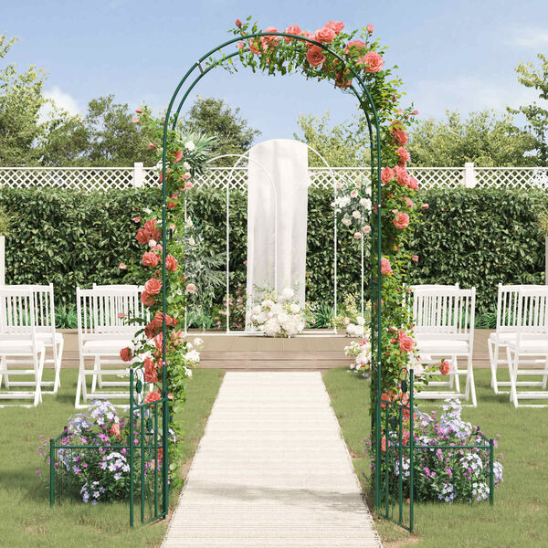 vidaXL Arco da Giardino con blocco Verde 203 x 50 x 218 cm