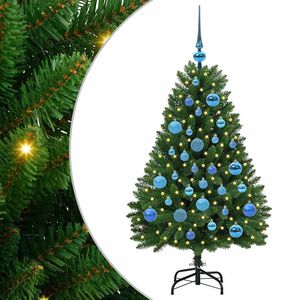 vidaXL Albero di Natale artificiale Verde 120 cm PVC e Metallo