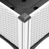 vidaXL Fioriera da Giardino con Gambe Bianco 40x40x42 cm in PP