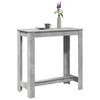vidaXL Tavolo da Bar Grigio Cemento 102x50x103,5 cm Legno Multistrato