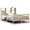 vidaXL Letto Libreria senza Materasso 150x200 cm in Legno di Pino