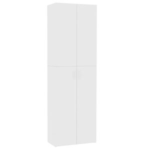 vidaXL Armadio per Ufficio Bianco 60x32x190 cm in Legno Multistrato