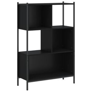 vidaXL Libreria Nera 72x28x109 cm in Legno Multistrato