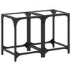 vidaXL Tavolini con Piano in Vetro Trasparente 2 pz 30x30x40cm Acciaio