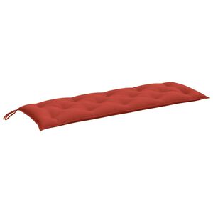 vidaXL Cuscino Panca da Giardino Rosso M&eacute;lange 150x50x7 cm in Tessuto