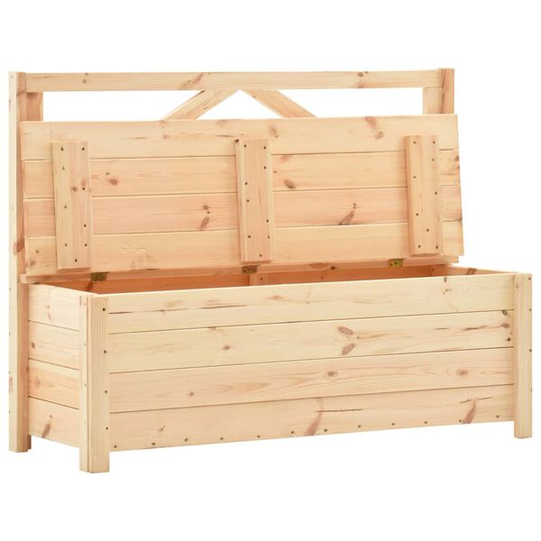 vidaXL Cassapanca 120 cm Legno Massello di Pino