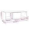vidaXL Tavolino Salotto Rovere Marrone 102x50x36 cm Legno Multistrato
