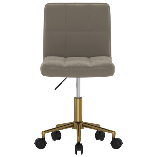 vidaXL Sedie da Pranzo Girevoli 2 pz Grigio Chiaro in Velluto