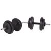 vidaXL Panca Reclinabile con Rack Bilanciere e Set Manubri 120 kg