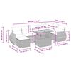 vidaXL Set Divano da Giardino 5 pz con Cuscini Beige Polyrattan Acacia