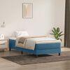 vidaXL Letto a Molle senza Materasso Blu Scuro 90x220 cm Velluto