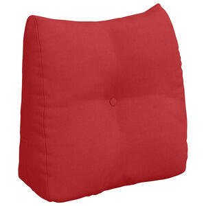 vidaXL Cuscino per Schiena Rosso 45 x 24 x 50 cm Tessuto