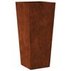 vidaXL Fioriera da Giardino 35x35x75 cm in Acciaio Corten