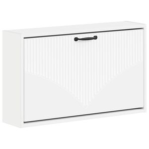 vidaXL Mobiletto per Scarpe da Muro HOORN 71 x 17 x 43 cm Bianco