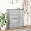 vidaXL Credenza con Cassetti Grigio Sonoma 71x35x84 cm in Truciolato