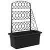 vidaXL Grigliato per vasi Antracite 58 x 29 x 78 cm PP