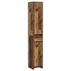 vidaXL Mobile da Bagno Legno antico 30 x 33 x 190 cm