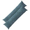 vidaXL Federa 2 pz HEERLEN Blu 40 x 145 cm Tessuto Chenille