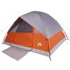 vidaXL Tenda Familiare a Cupola 6 Persone Arancione Impermeabile