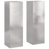 vidaXL Supporto per piante 2 pcs Argento 24 x 24 x 75 cm