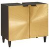 vidaXL Armadio sottolavello con lo scaffale Nero e Oro 62 x 33 x 58 cm