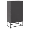 vidaXL Credenza Nera 68,5x38,5x123,5 cm in Acciaio