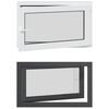 vidaXL Finestra per Soffitta RISOR 100 x 60 cm PVC e Vetro Antracite