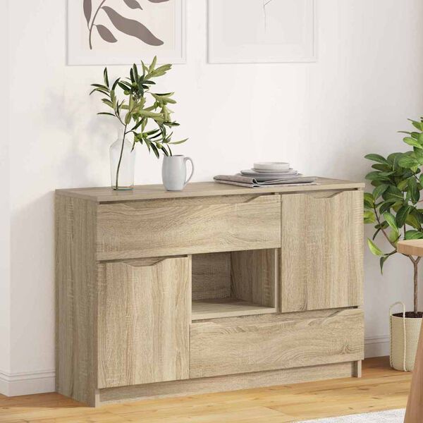 vidaXL Credenza Rovere Sonoma 100 x 30 x 65,6 Legno multistrato